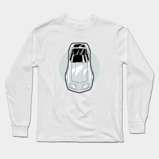 Silver Chevy Corvette C3 Long Sleeve T-Shirt